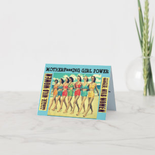 Notecard-Motherf***ing girl power.我々は常に カード