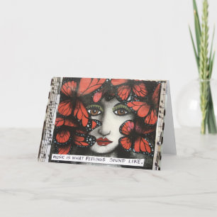 NOTECARD-MUSICは感覚が聞こえるもののようにです カード