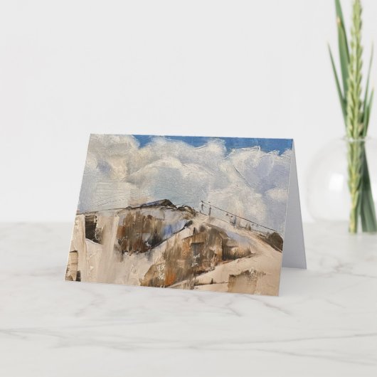 Notecard of Steamboat Springs Ski Lift サンキューカード (正面)