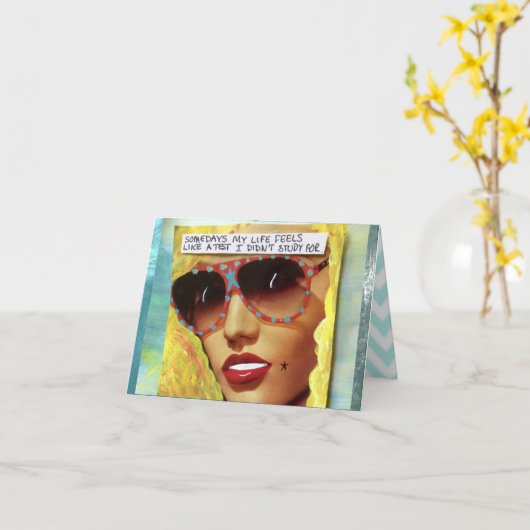 NOTECARD-SOMETIMESの私の生命は同類を感じます カード (黄色い花)