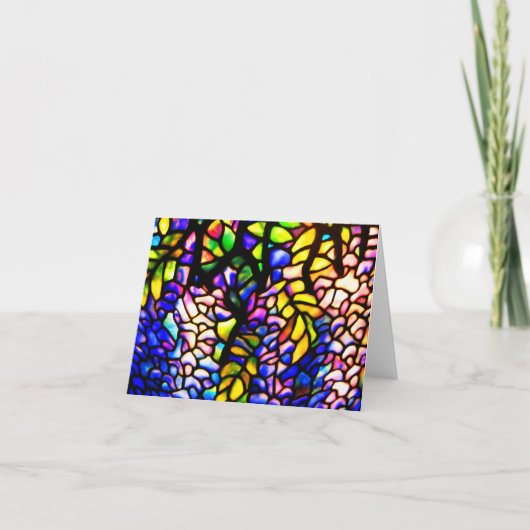 Notecard-Stained Glass-Tiffany 4 カード (正面)