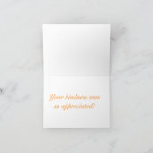 NOTECARD, "THANK YOU"風景 サンキューカード (内部)