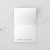 Notecard Thank You Notes赤面ピンクアジサイ・アート サンキューカード (内部)