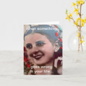 NOTECARD-WHENはあなたの生命に何かうまくいきません カード (黄色い花)