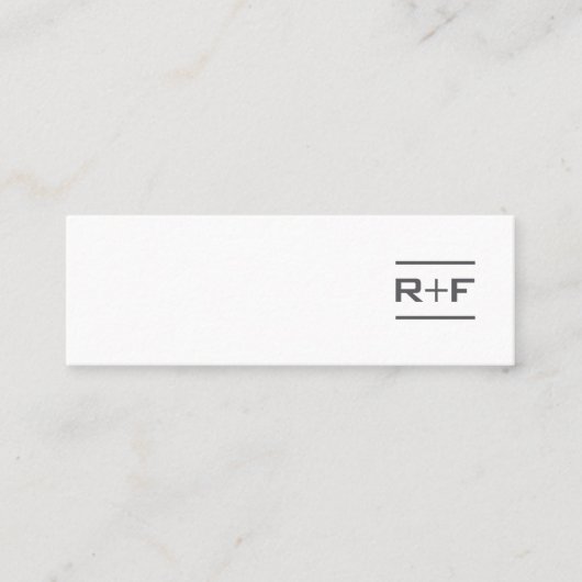 Notecardsか名刺 スキニー名刺 (正面)