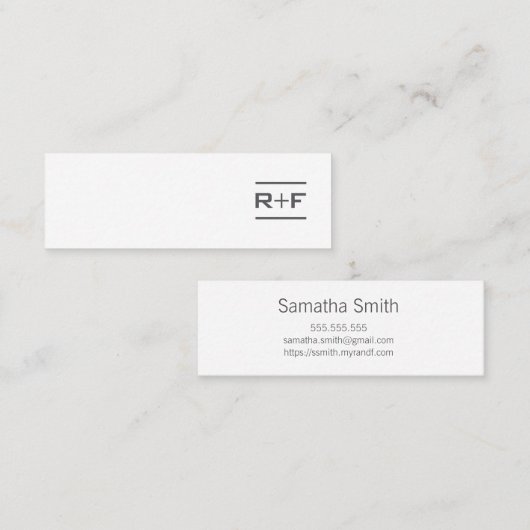 Notecardsか名刺 スキニー名刺 (正面/裏面)