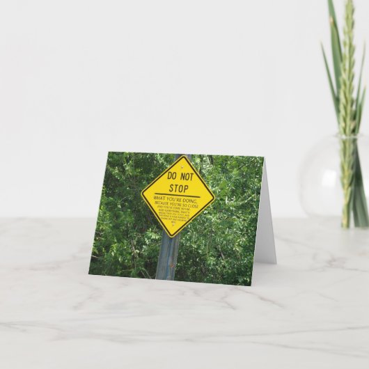 Notecardsをストップ カード (正面)