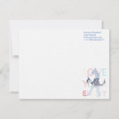 Notecardsドイツの羊飼い水色ブルー 招待状 (正面)