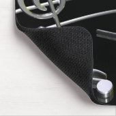 Noten, Musik, schwarz . Mousepad - Mauspad マウスパッド (コーナー)