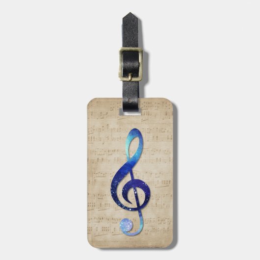 Notenschlüssel ラゲッジタグ (正面縦)