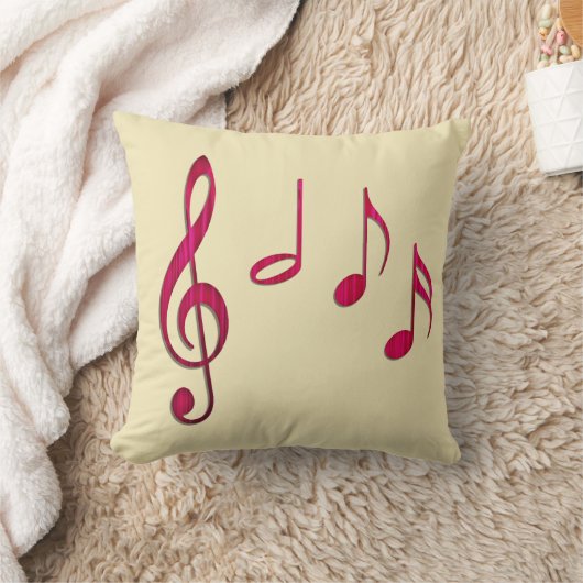 Notenschlüssel und Noten クッション (ブランケット)