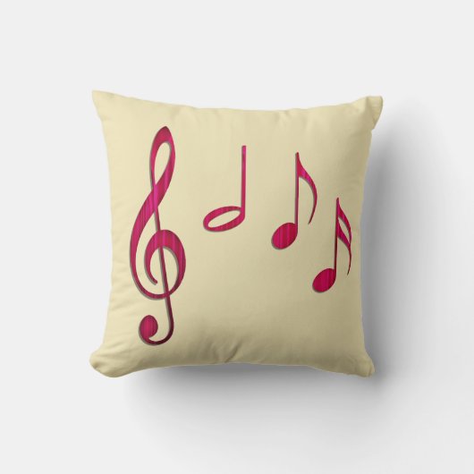 Notenschlüssel und Noten クッション (正面)