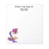 Notepaのデスクからマーメイドの愛パーソナライズされた者 ノートパッド (正面)