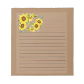 NotePadひまわり ノートパッド (正面)