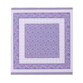 NotepadまたはJotter、MauveとWhite Ogees、Polkas ノートパッド (正面)