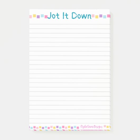 NotePadを下に曲げる ポストイット (正面)