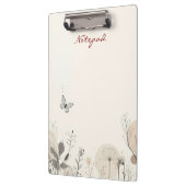 Notepad decorated with wild plant illustrations クリップボード (左)