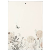 Notepad decorated with wild plant illustrations クリップボード (裏面)