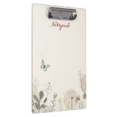 Notepad decorated with wild plant illustrations クリップボード (右)