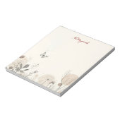Notepad decorated with wild plant illustrations ノートパッド (回転)