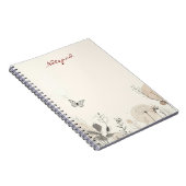 Notepad decorated with wild plant illustrations ノートブック (右側)