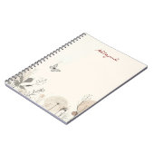 Notepad decorated with wild plant illustrations ノートブック (左側)