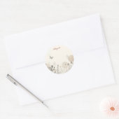 Notepad decorated with wild plant illustrations ラウンドシール (封筒)