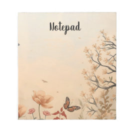 notepad design inspired by nature. ノートパッド