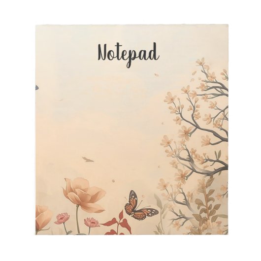 notepad design inspired by nature. ノートパッド (正面)