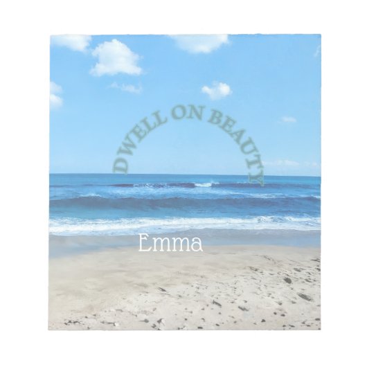 Notepad Earth day dwell on beauty ノートパッド (正面)