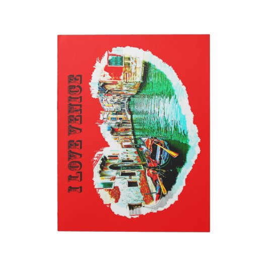 Notepad i love VENICE ノートパッド (回転)