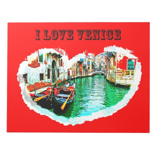 Notepad i love VENICE ノートパッド (正面)