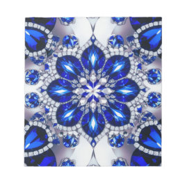 Notepad with Blue White Colorsモダンデザイン ノートパッド