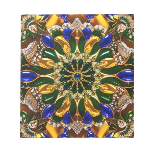 Notepad with Brazil Colorsモダンデザイン ノートパッド (正面)