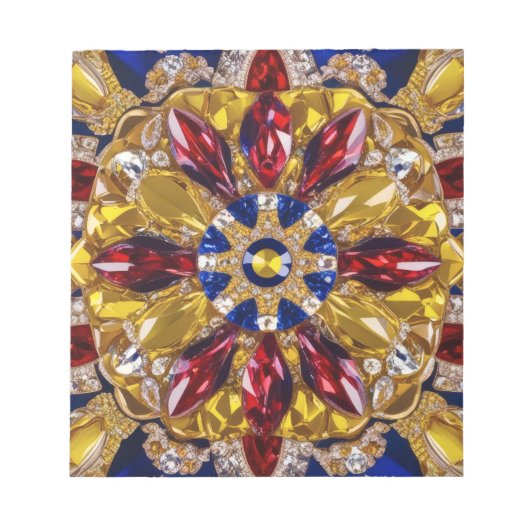 Notepad with Colombia Colorsモダンデザイン ノートパッド (正面)