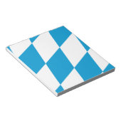 Notepad with Flag of Bavaria，ドイツ ノートパッド (アングル)