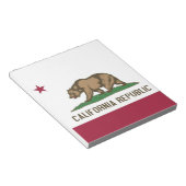 Notepad with Flag of California州 ノートパッド (アングル)