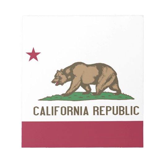 Notepad with Flag of California州 ノートパッド (正面)