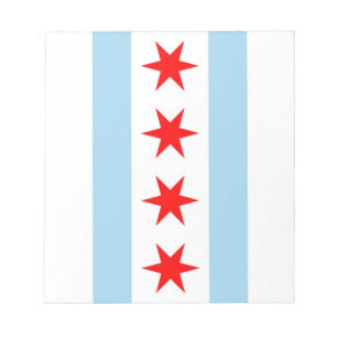 Notepad with Flag of Chicago, Illinois州 ノートパッド