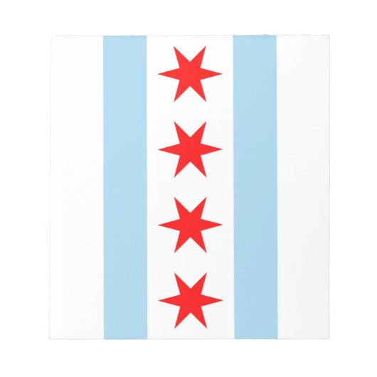 Notepad with Flag of Chicago, Illinois州 ノートパッド (正面)