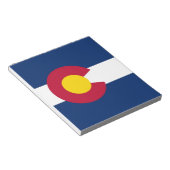 Notepad with Flag of Colorado州 ノートパッド (アングル)