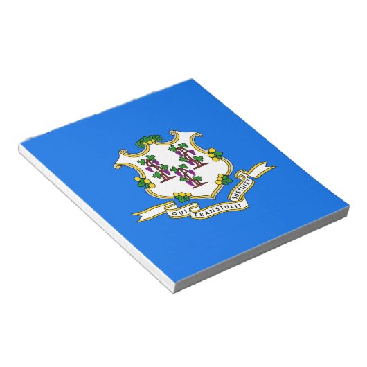 Notepad with Flag of Connecticut州 ノートパッド (アングル)