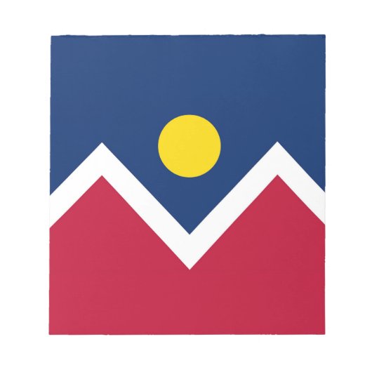 Notepad with Flag of Denver City, Colorado州 ノートパッド (正面)