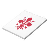 Notepad with Flag of Florence, Italy ノートパッド (回転)