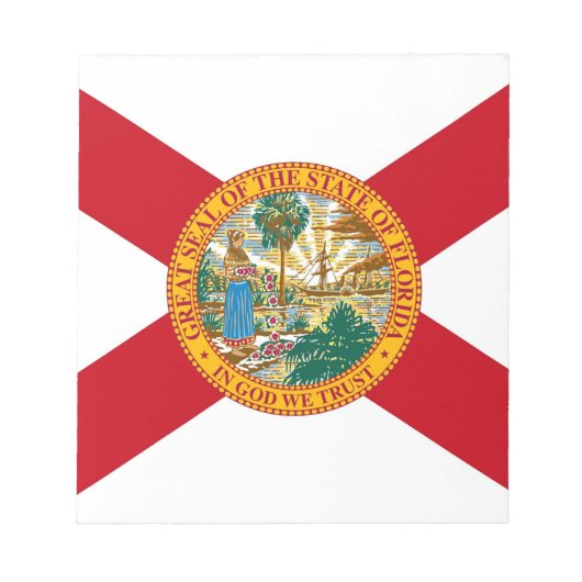 Notepad with Flag of Florida州 ノートパッド (正面)