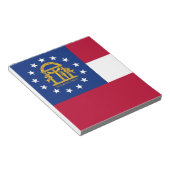 Notepad with Flag of Georgia州 ノートパッド (アングル)