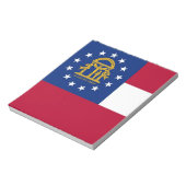 Notepad with Flag of Georgia州 ノートパッド (回転)