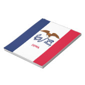 Notepad with Flag of Iowa州 ノートパッド (回転)