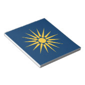 Notepad with Flag of Macedonia, Greece ノートパッド (アングル)