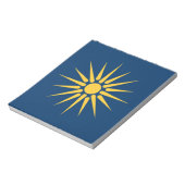 Notepad with Flag of Macedonia, Greece ノートパッド (回転)